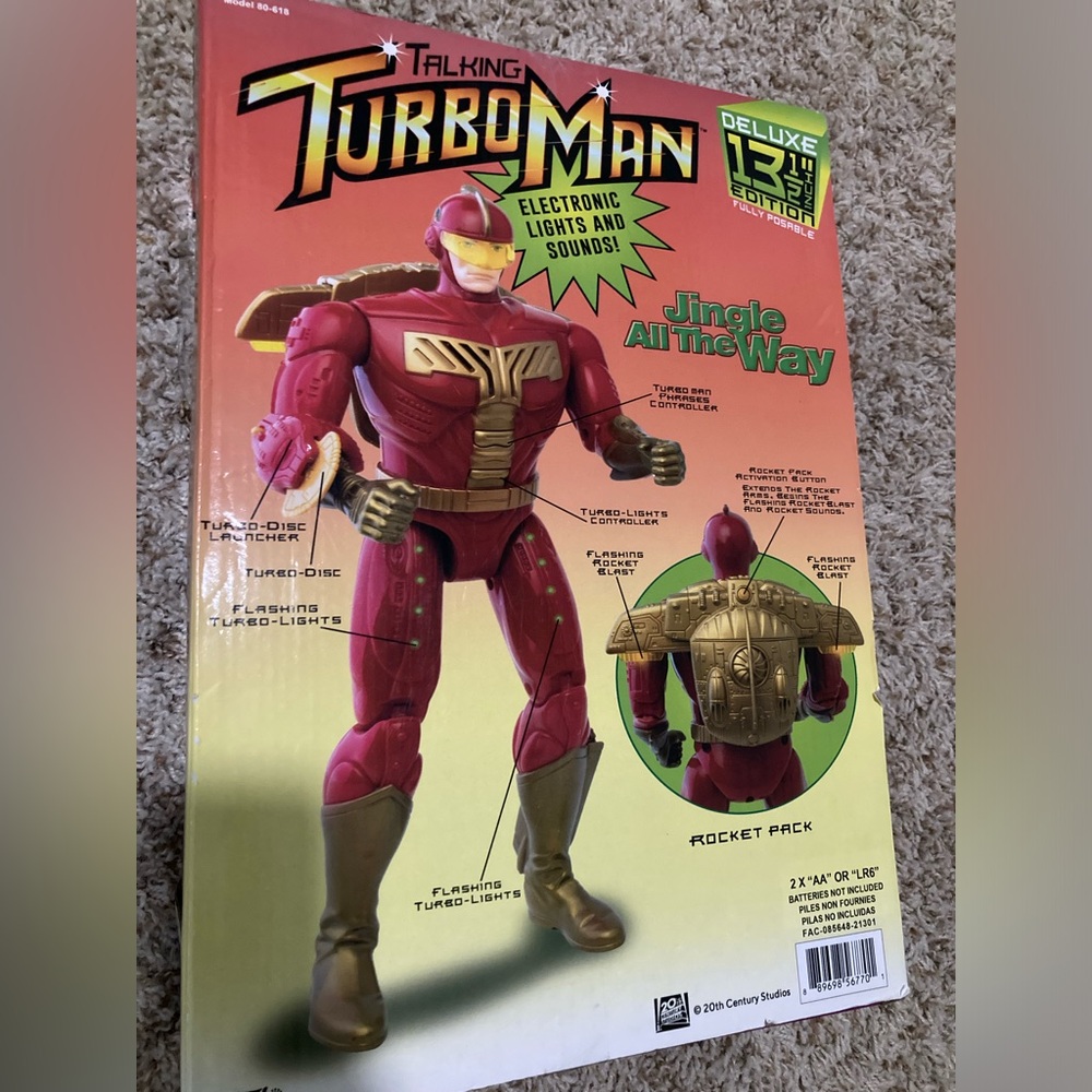 SOLD) Brand New Funko Talking Turbo Man Action Figure